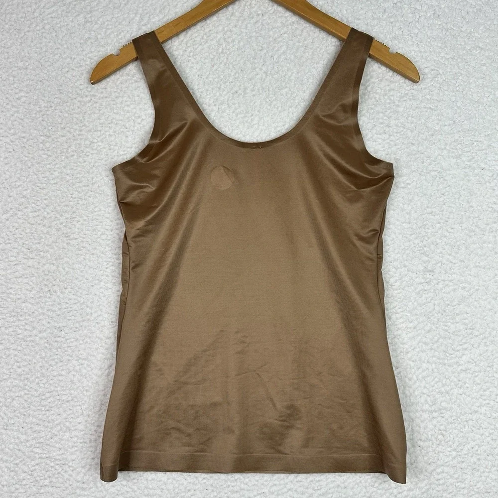 Spanx Thinstincts 2.0 Tank Womens Large Tan‎ Seamless Shaping Compression Cami